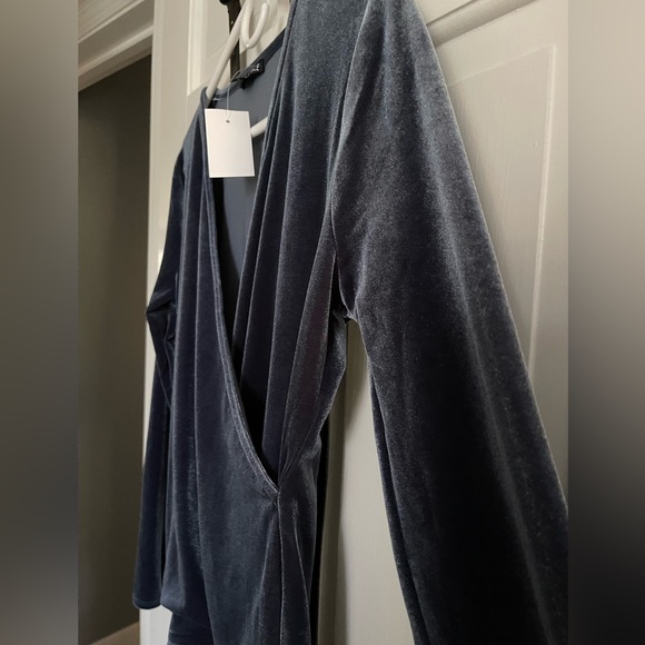 Jcrew Mercantile NWT velvet wrap top - Picture 3 of 5